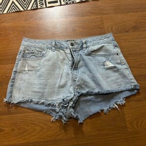 American Original Rewash Valley Vintage High Rise Patchwork Denim Shorts